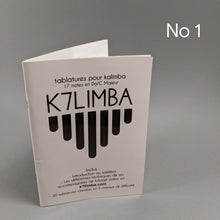 Charger l&#39;image dans la galerie, Livret de tablatures pour Kalimba numéro 1 format PDF