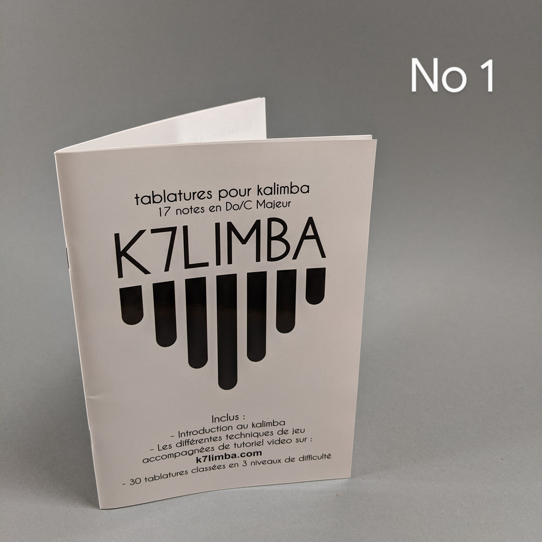 Livret de tablatures pour Kalimba numéro 1 format PDF