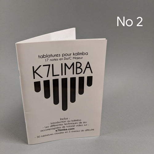 Livret de tablatures pour kalimba numéro 2 format PDF